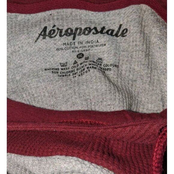 Aeropostale Aero New York All City Pullover Gray Red Athletic Hoodie Mens 3XL - Picture 5 of 5
